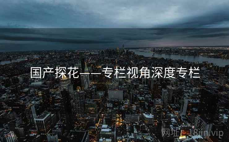 国产探花——专栏视角深度专栏  第1张 国产探花——专栏视角深度专栏  第1张