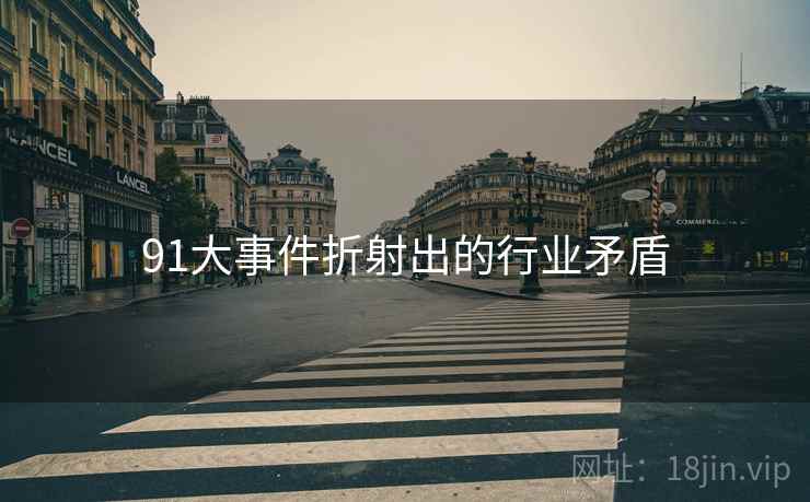 91大事件折射出的行业矛盾  第2张 91大事件折射出的行业矛盾  第2张